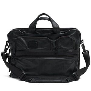 TUMI Business Bag for Men ALPHA2 COMPACT LARGE SCREEN LAPTOP BRIEF Napa Leather